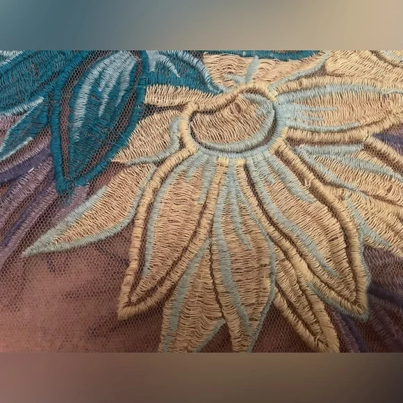 Nasty Gal x For Love & Lemons Tropicana Embroidered Mesh Sheer Mini Dress - Picture 8 of 16